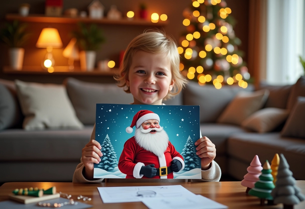 père noël  enfants