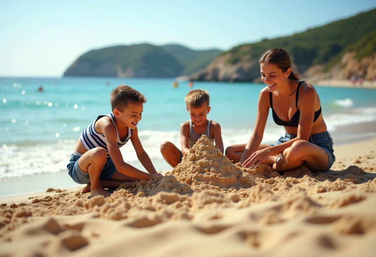 plage famille